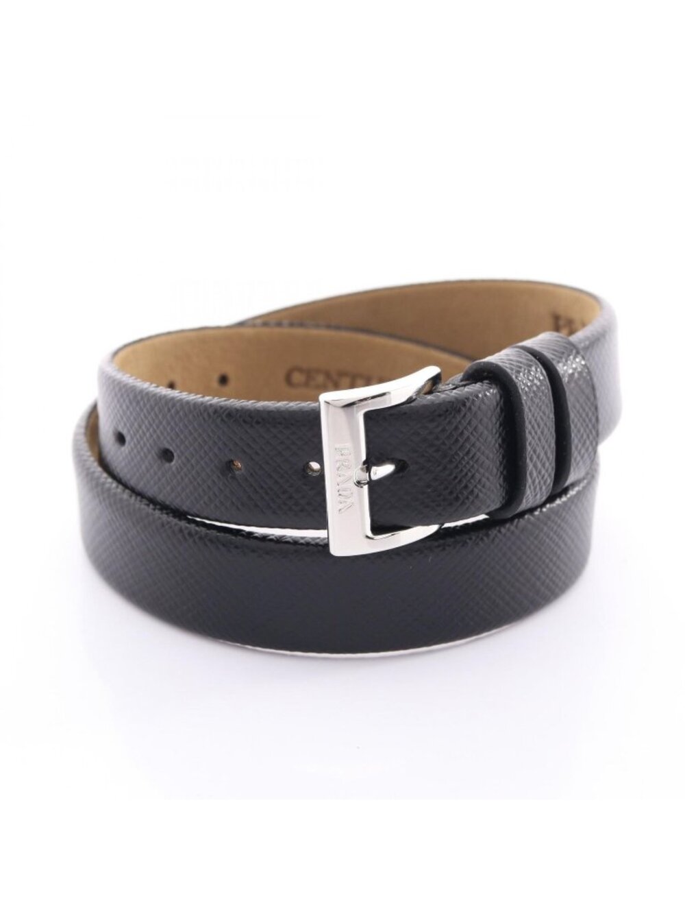 Prada Bracelet Amex Centurion Black Xcenturion Leather